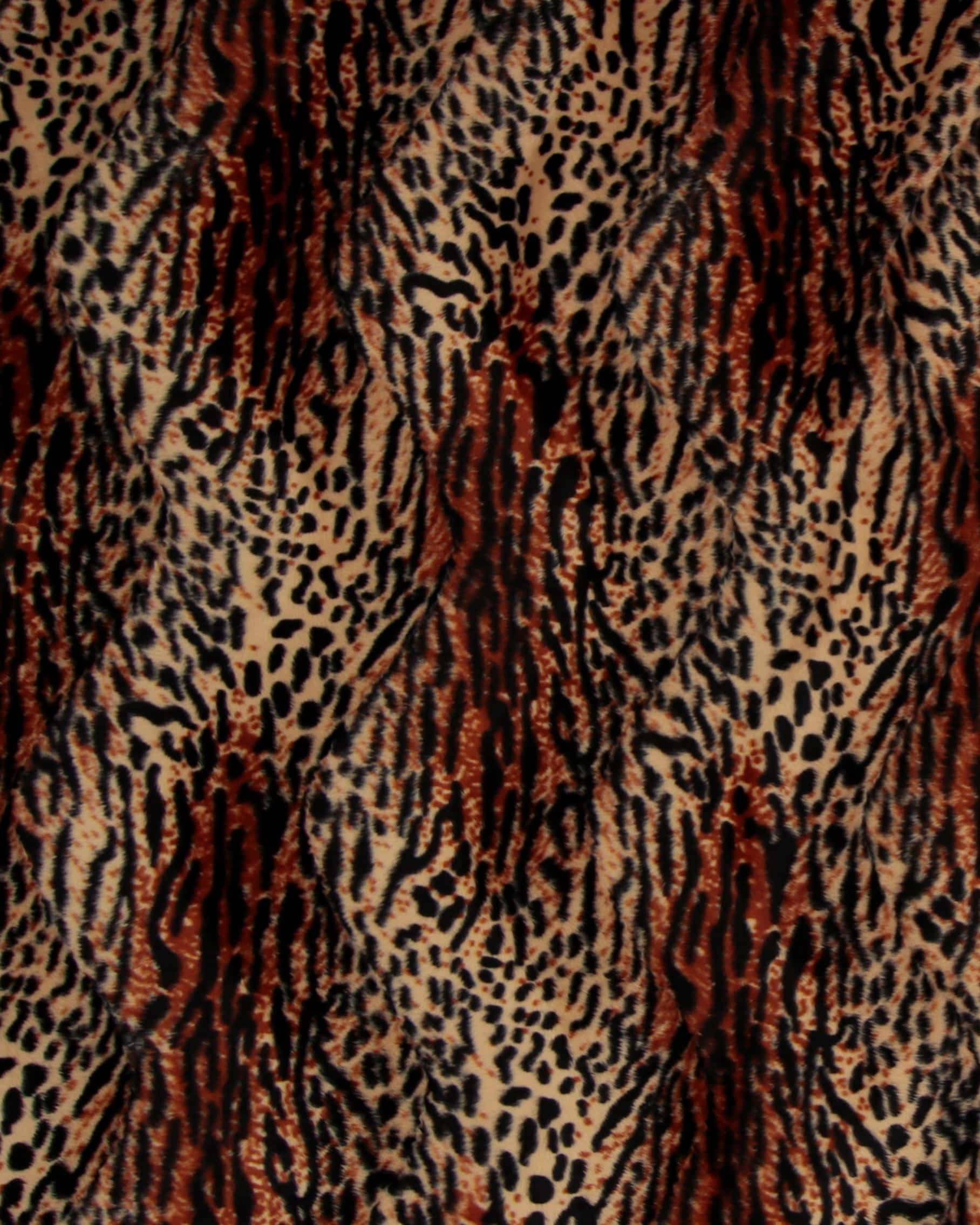 Dyreprint - Imiteret pels - 100% Polyester