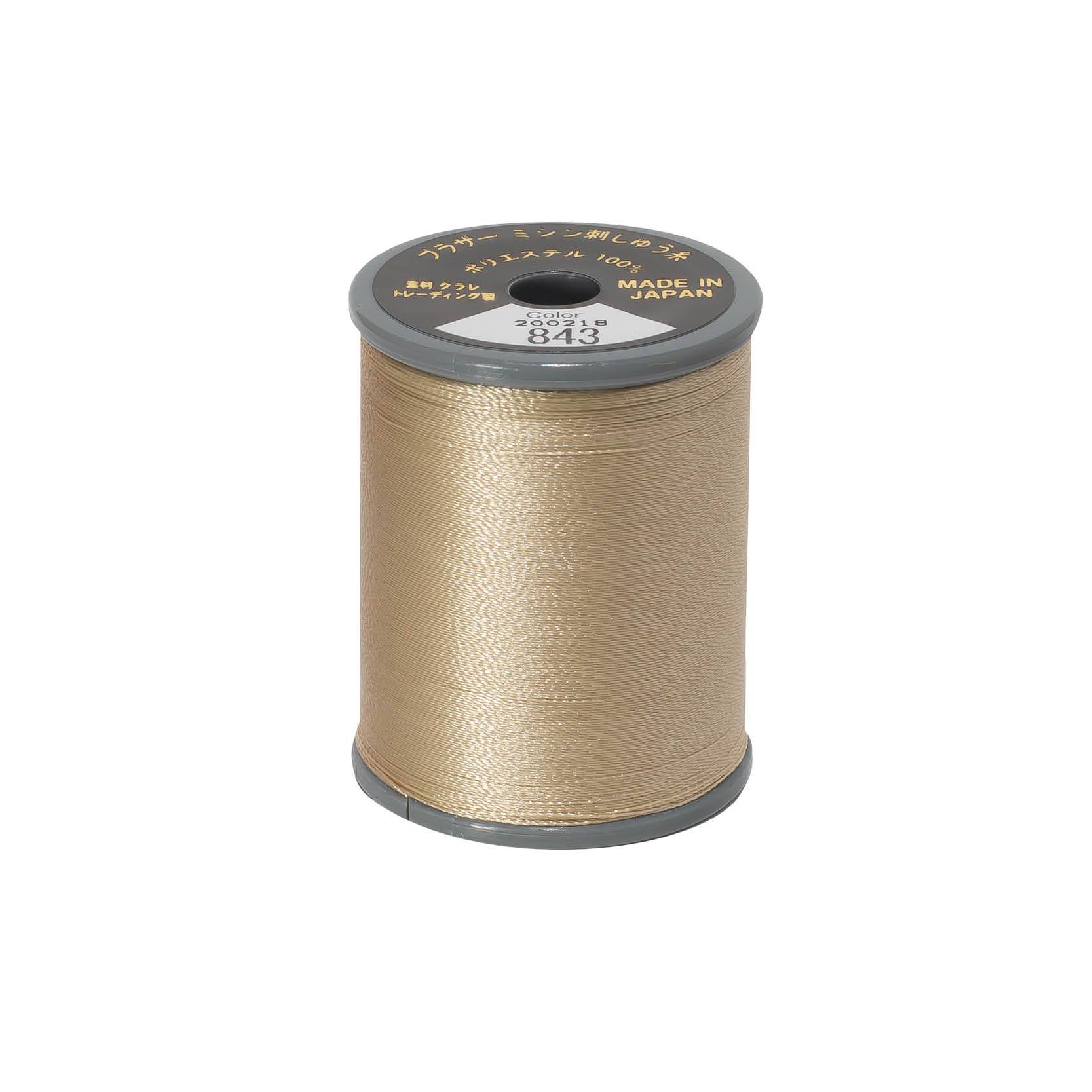 Brother satin-finish broderitråd - 843 Beige
