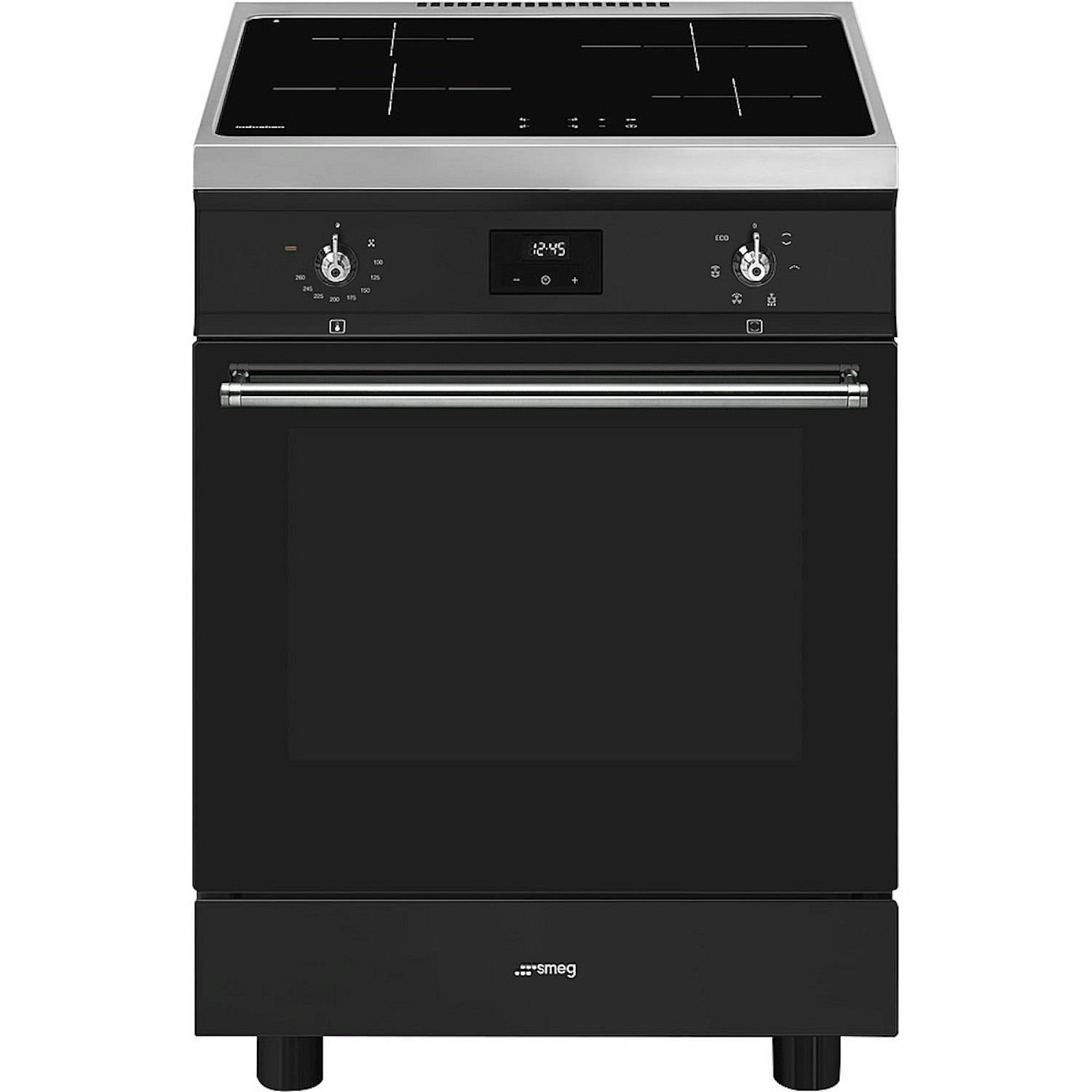 Induktionsspis Smeg C6IMMBT2 Svart Spis med Induktionshäll