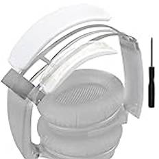 SOULWIT ersättnings huvudband set, pannband huvudbygel kudde för Bose QC35 & QuietComfort 35 II (QC35 ii) hörlurar, enkel DIY-installation ersättande Pannbandsplatta Kuddar-Vit