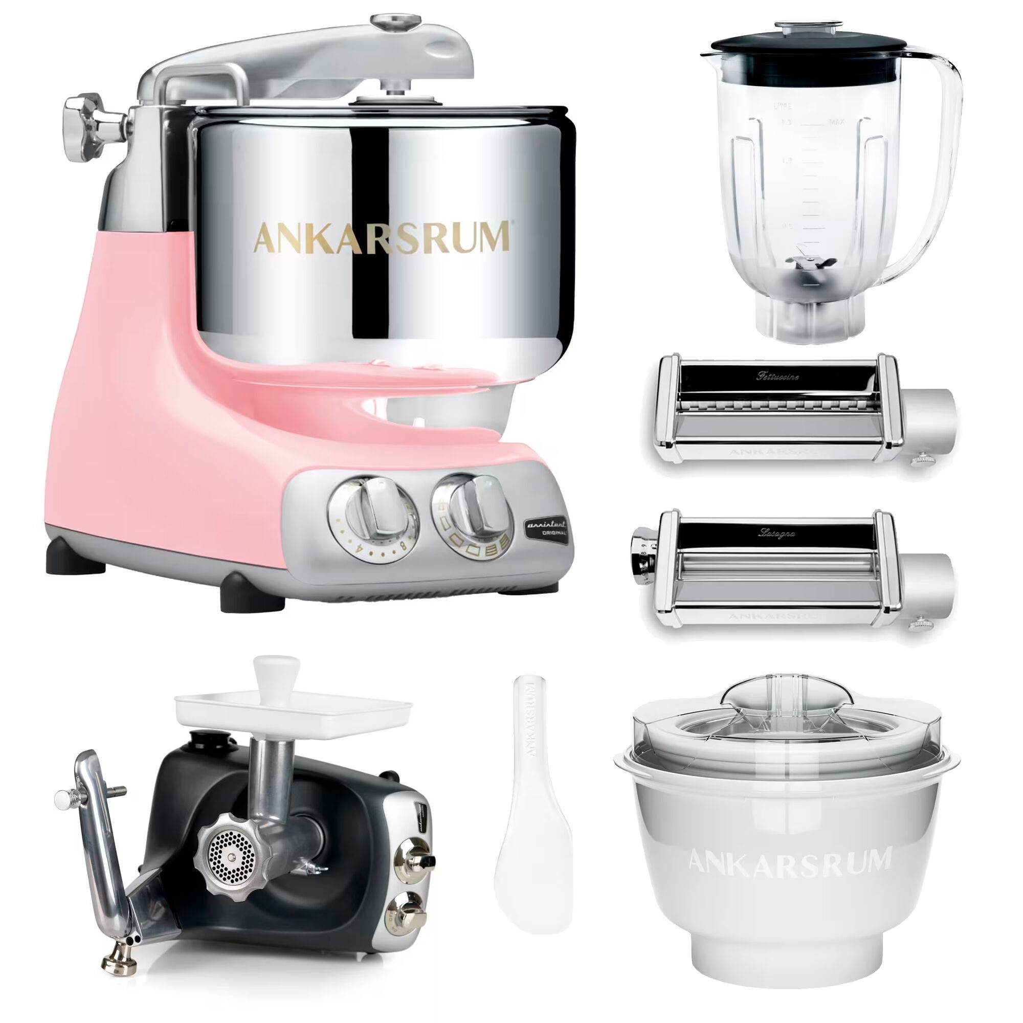 Ankarsrum Assistent Original köksassistent med middagspaket, cloudy pink - Cloudy Pink