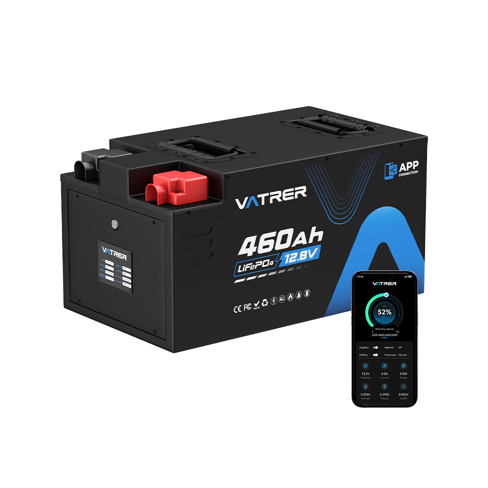 Vatrer 12V 460Ah Bluetooth RV Lithium Battery 300A BMS - Upgrade / 10 PACK($929.99/Each)