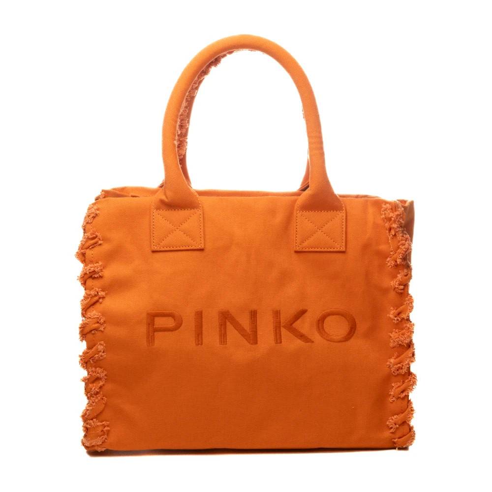 PINKO Strandtaske - Tasker - Dame - Brun - ONE SIZE - Bomuld