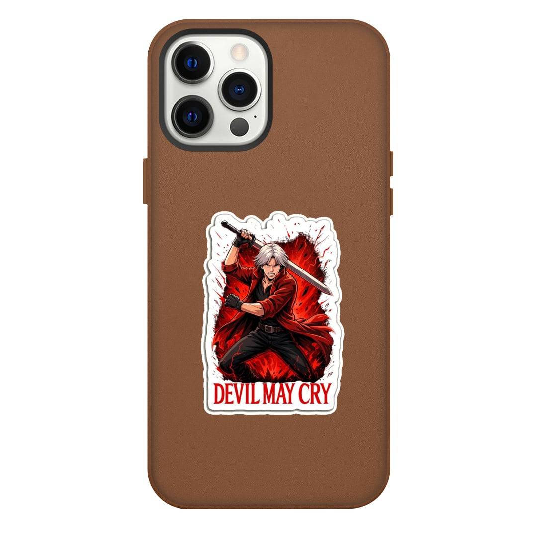 Devil May Cry Dante Phone Case For iPhone Samsung Galaxy Pixel OnePlus Vivo Xiaomi Asus Sony Motorola Nokia - Dante Attack Stance Portrait Sticker.