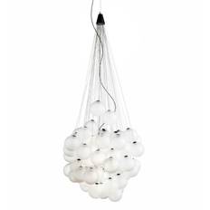 Luceplan Stochastic Taklampa 48 Aluminium/opal Vit - Taklampor Glas Vit - 1D870CW00000-opalvit