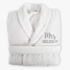 Badrock med namn - OEKO-TEX - M/L, Vit badrock