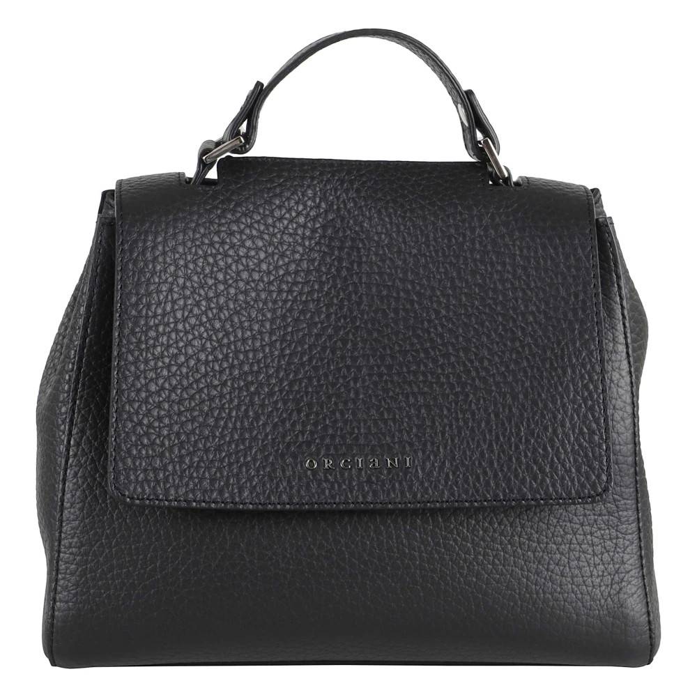 Orciani Sveva Soft Piccola Håndtaske - Tasker - Dame - Sort - ONE SIZE - Uld