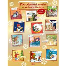 Pixi Adventskalender GOLD 2024: Adventskalender mit 24 Weihnachts-Klassikern als Pixi