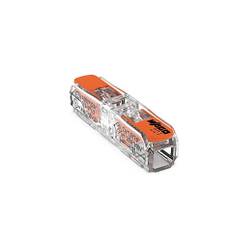 Wago 221-2411 kabelsamler, 2 klemmer lige/forlængelse (0,2 - 4 mm²) | PRIS-MATCH