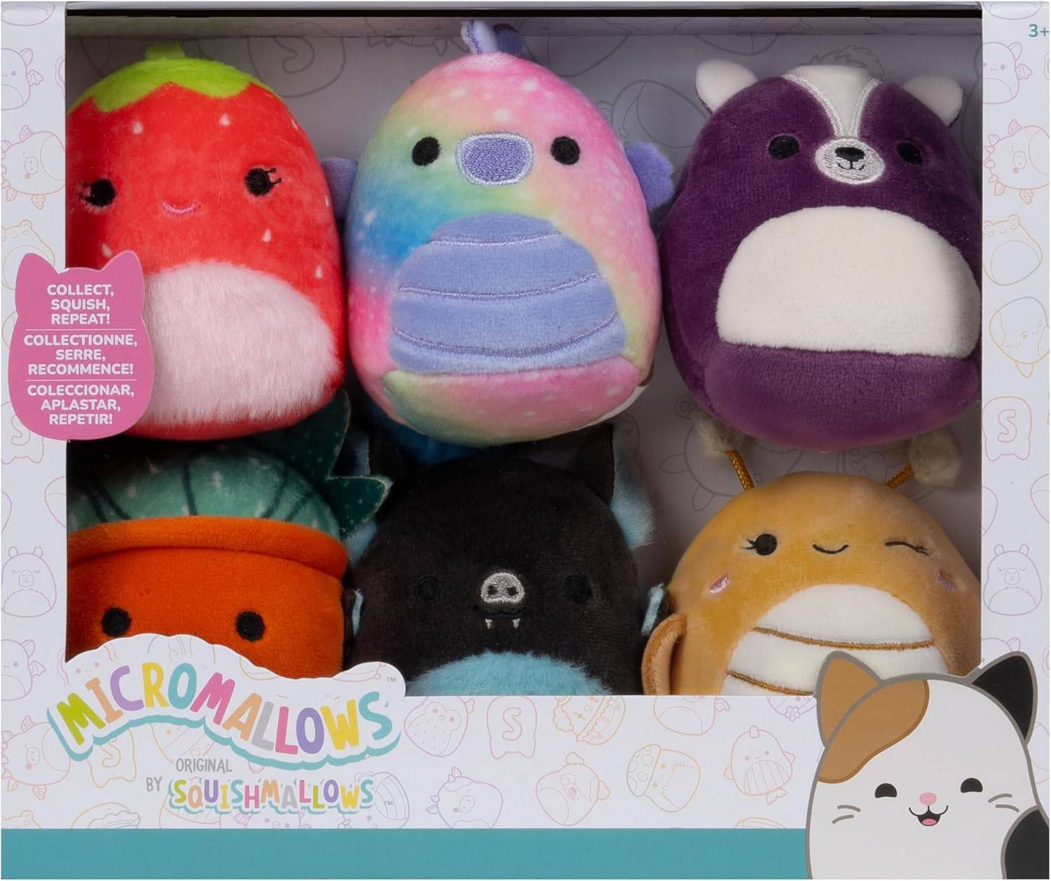 Squishmallows Bamser Micromallows 6-pakke 6 Cm