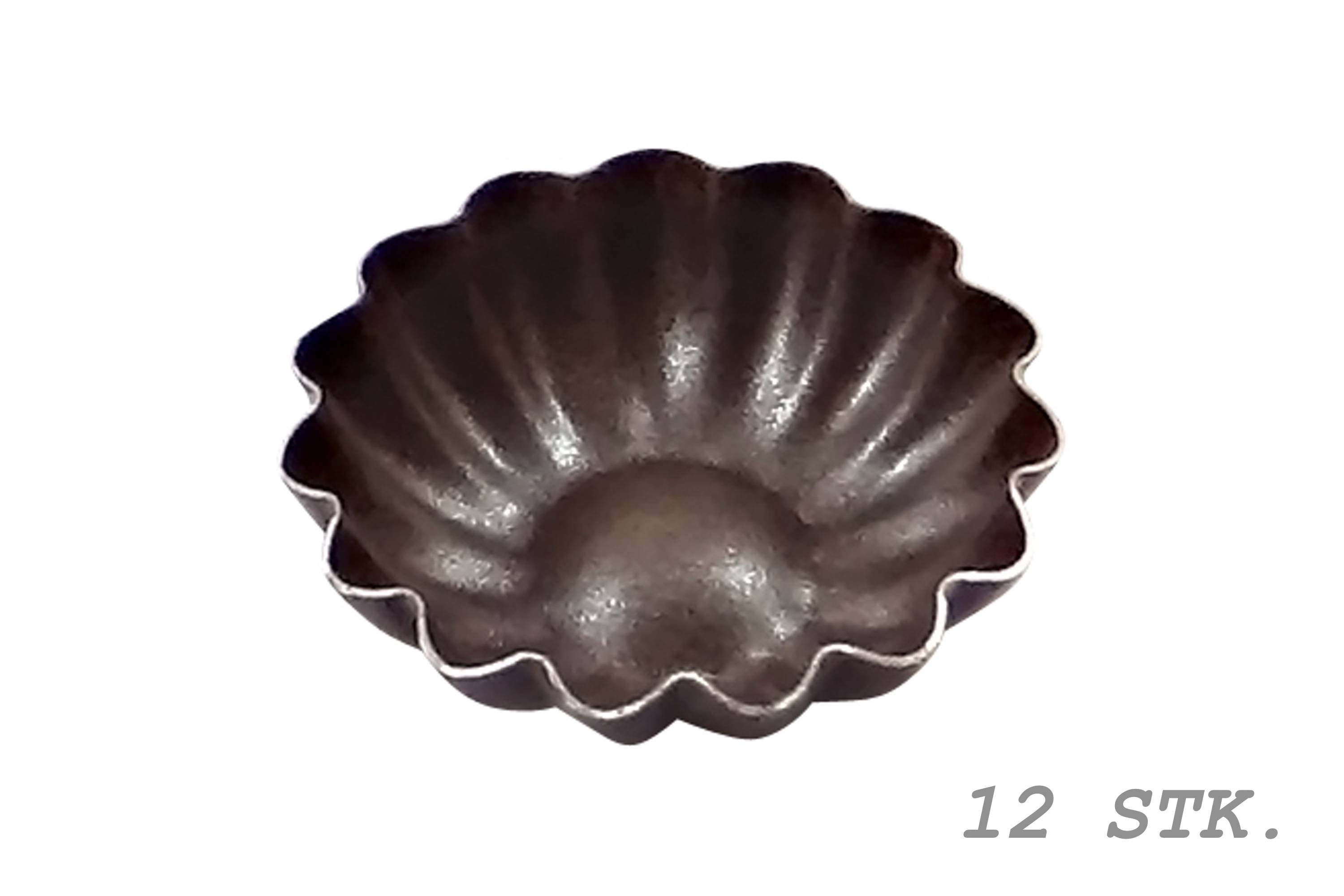 Petit four form, dome rund kruset, Ø 4,5 cm 12 stk