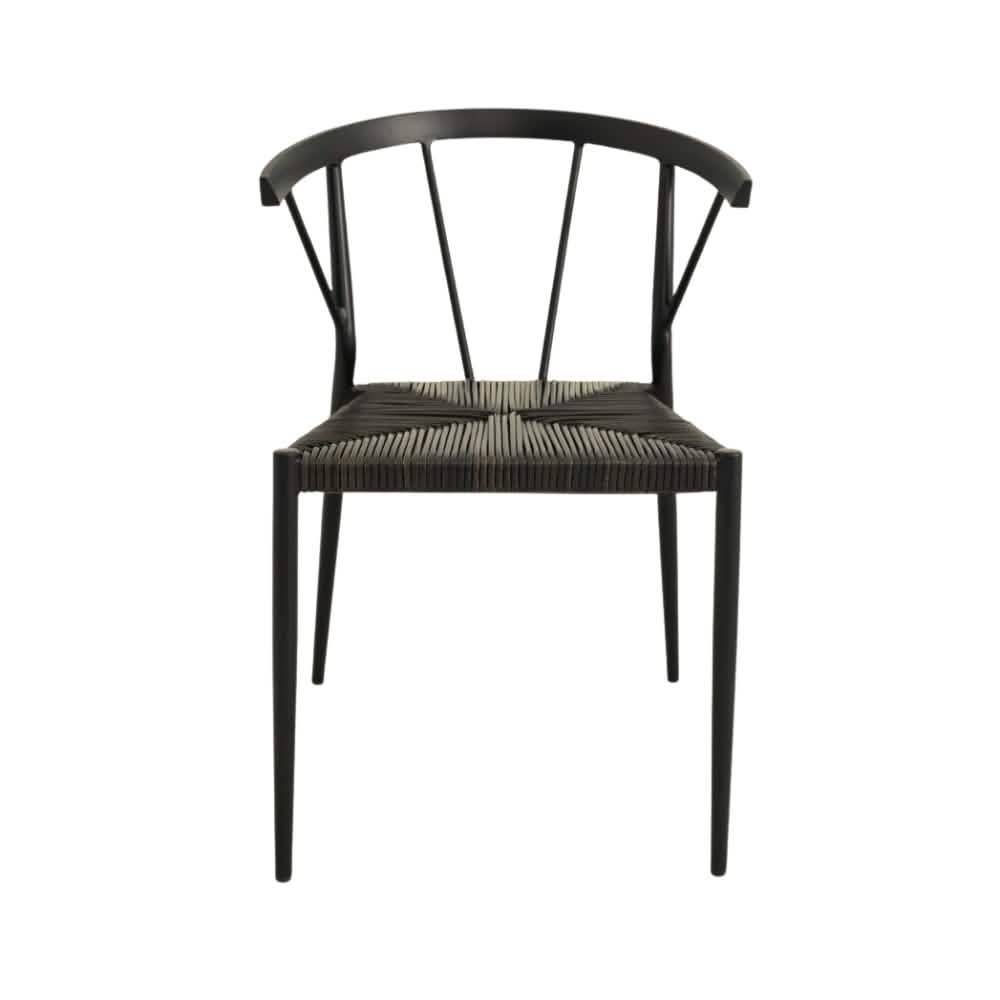 Belmonte Havestol - Sort Rattan