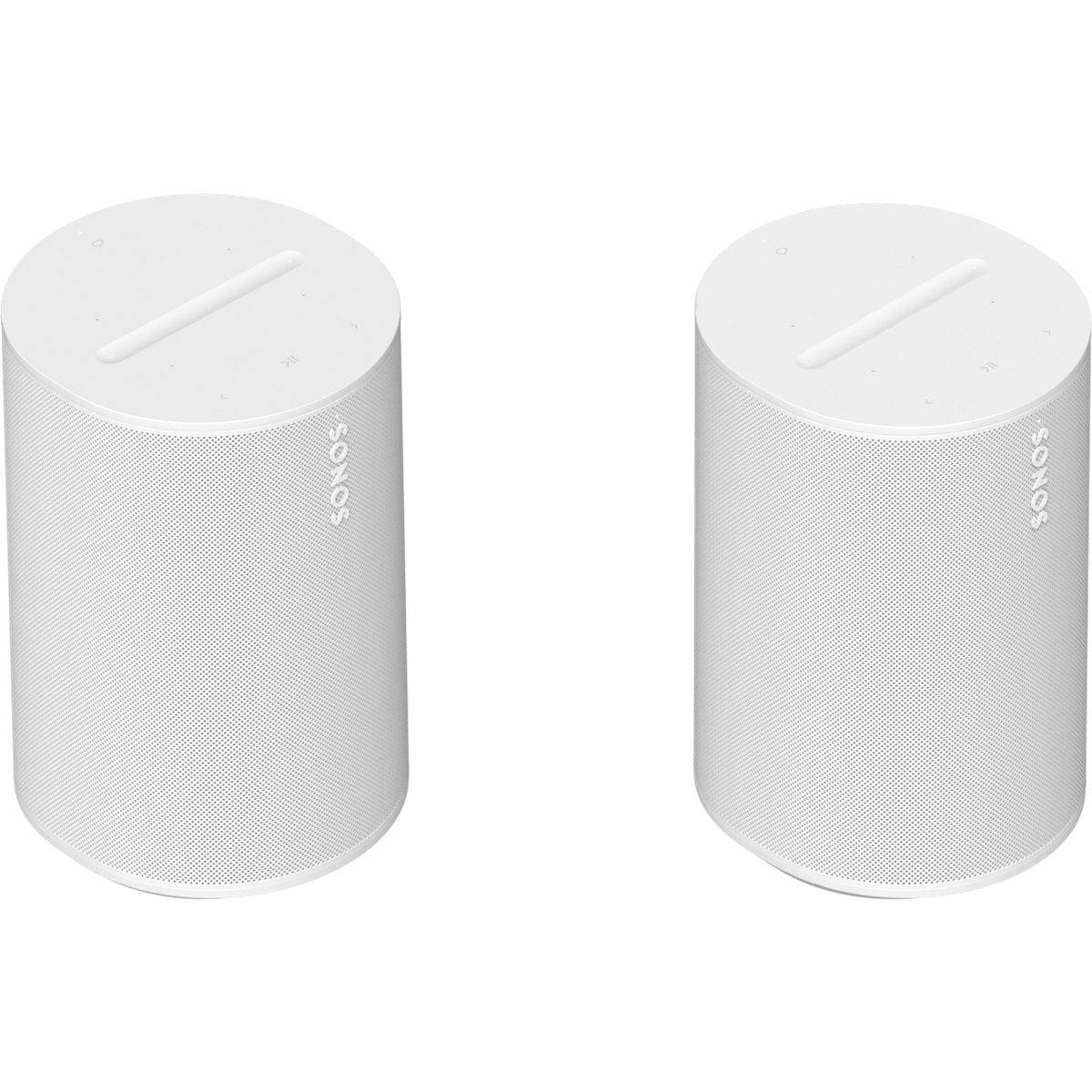Sonos Era 100 vit matt (2-pack) - Trådlös smart högtalare, Deezer, Apple Music, Tidal, Amazon Music, Spotify
