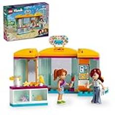 LEGO Friends Tiny Accessories Store and Beauty Shop leksak för barn, paisleyfigurer och Candi-figurer och minidockor, bra present för flickor och pojkar från 6 år, 42608