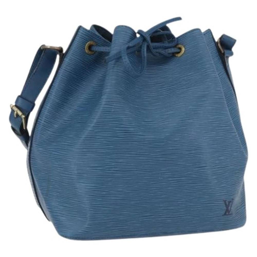 Louis Vuitton Vintage Pre-owned Petit Noe Håndtaske - Vintage - Dame - Blå - ONE SIZE - Uld
