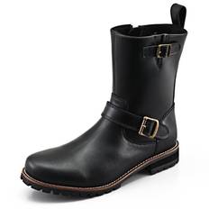 Daytona Motorcycle Engineer Boots Genuine Leather Cowhide Shift Pad Side Zip Black 96983 27.0cm/Men's Built-in HBS-004