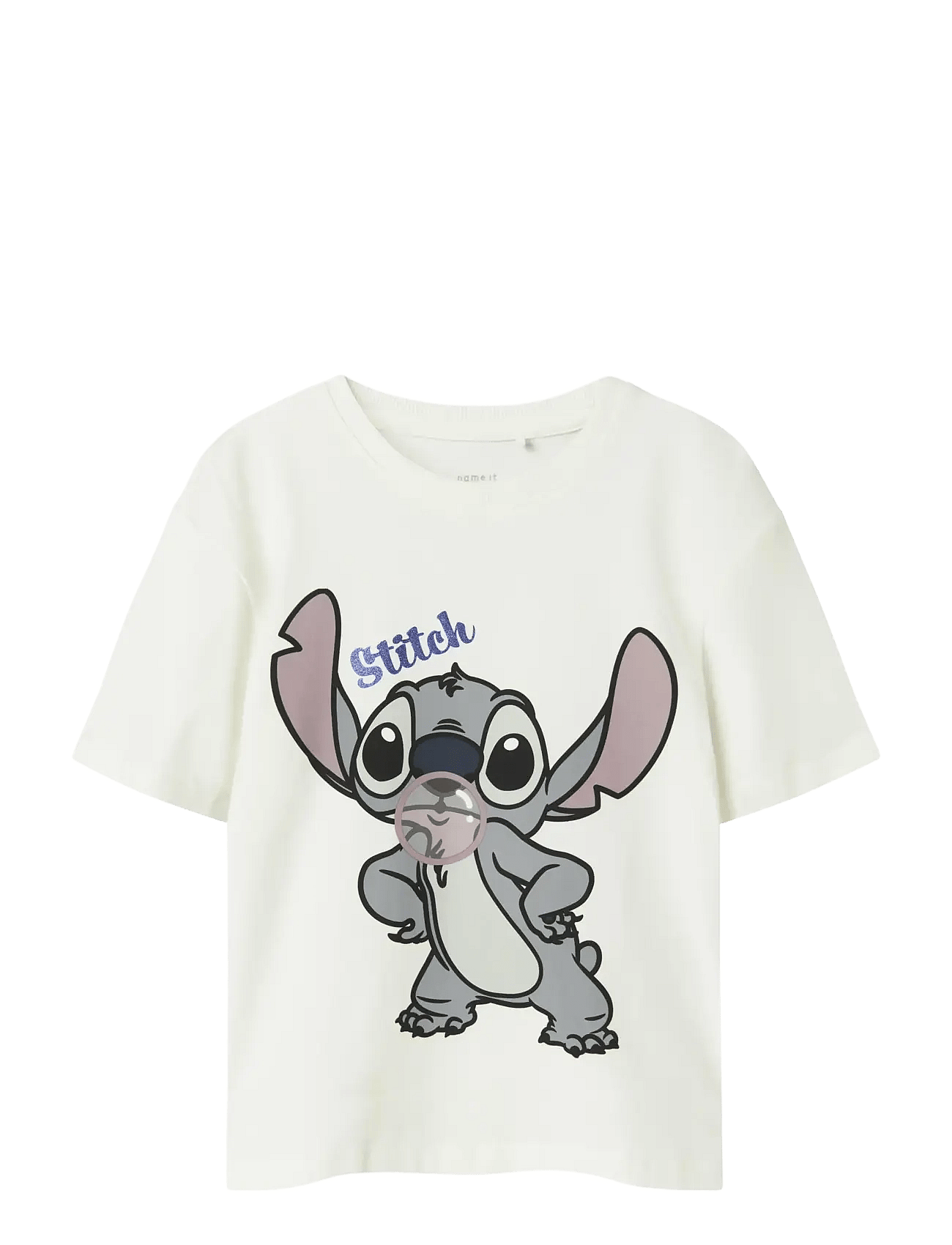 NAME IT Nkfakun Stitch Ss Nreg Top Box Noos Wdi | White | 116
