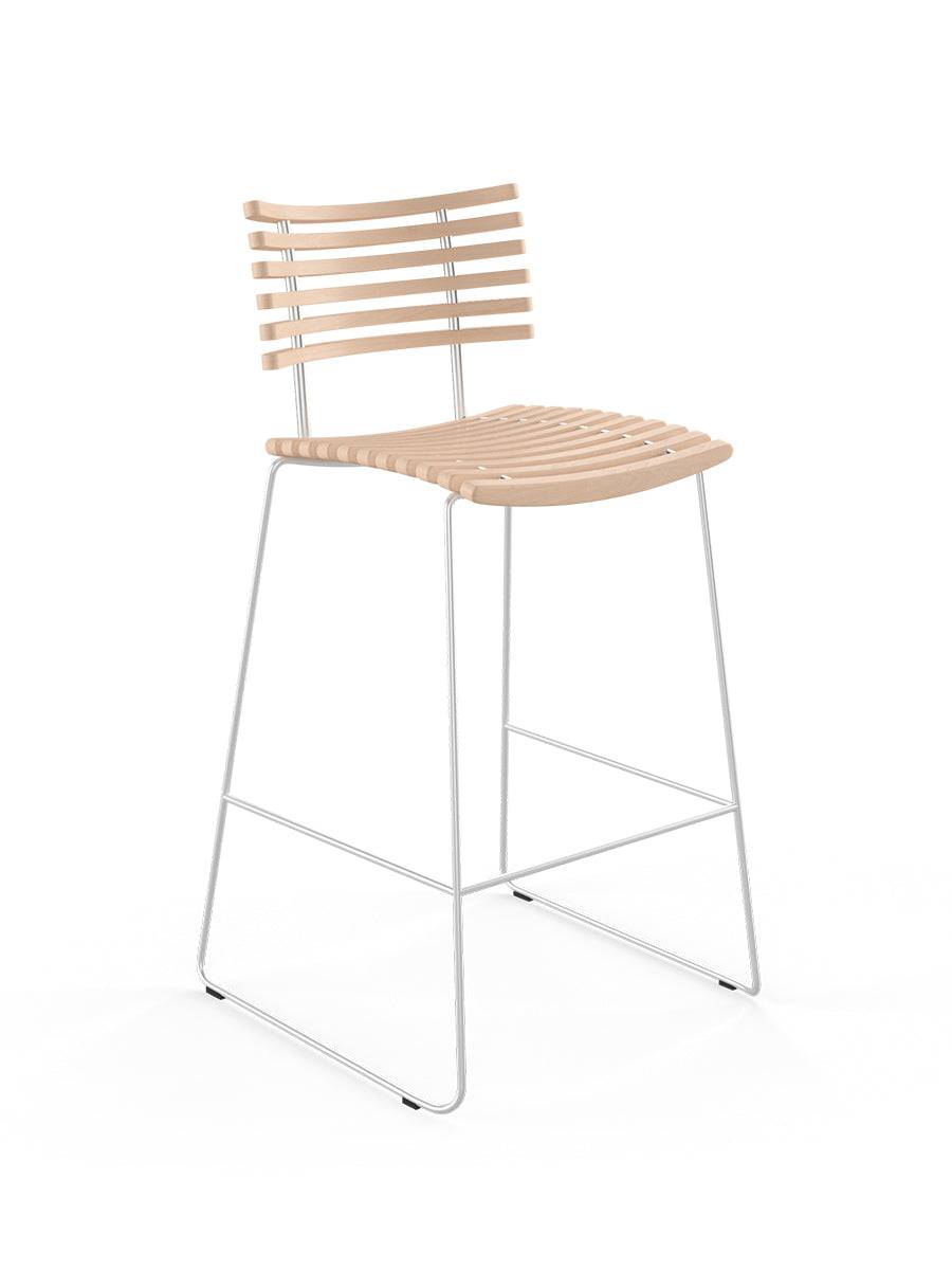 Leopard barstol, rustfrit stel fra Naver Collection Eg hvidolie - Jacobsen Plus