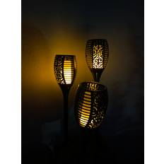 Conzept - solarfakkel H78xD11,5 cm 72xLED sort