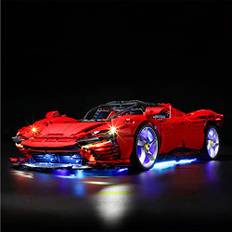 GEAMENT LED Light Kit Compatible with LEGO Ferrari Daytona SP3 - Lighting Set for Technic 42143 Building Model (Lego Set Not Included)