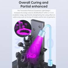 Anycubic Wash & Cure 3.0 Resin Washing Curing 2 in 1 Machine with Gooseneck UV Light UK Plug gul