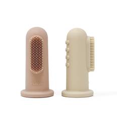 Mushie finger tandbørste Soft Lilac/Ivory