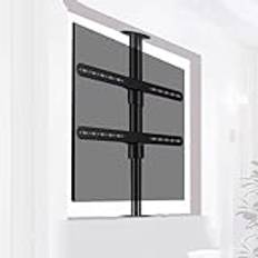 tv wall mount' TV-bänk, 360 graders TV-golvstativ - TV-takfäste justerbart fäste, mellanvägg Roterande stativ Roterande TV-skåp Roterande bas, upp till 110 pund, passar 32-75 tums LED-skärm wall mount
