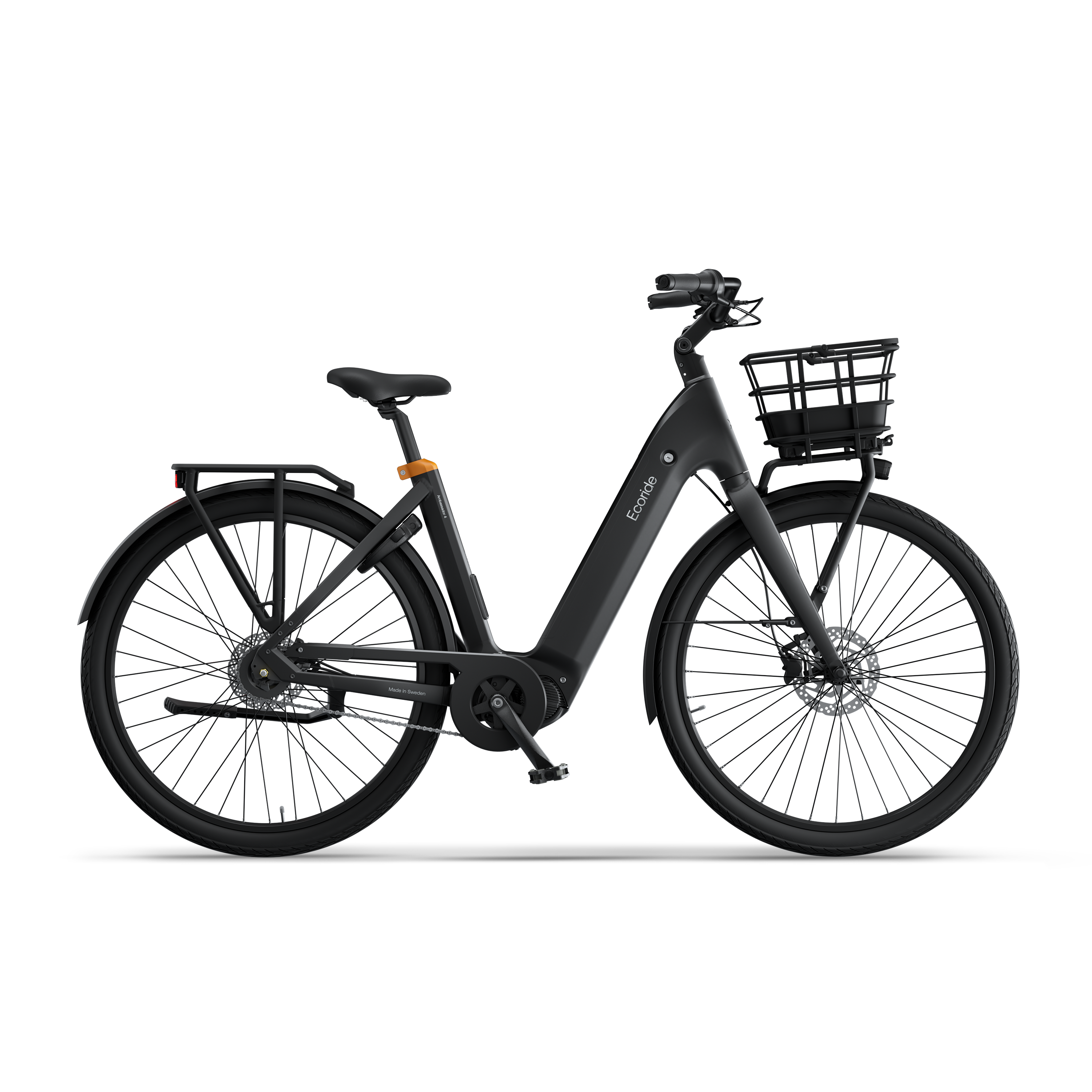 Ecoride Ambassador-4-midmotor-chain-disc-black-small - Black (S)