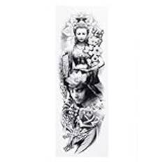 5 Bilder Tatuering - Buddha, Lotus, Jesus - Tillfällig Kroppstatuering