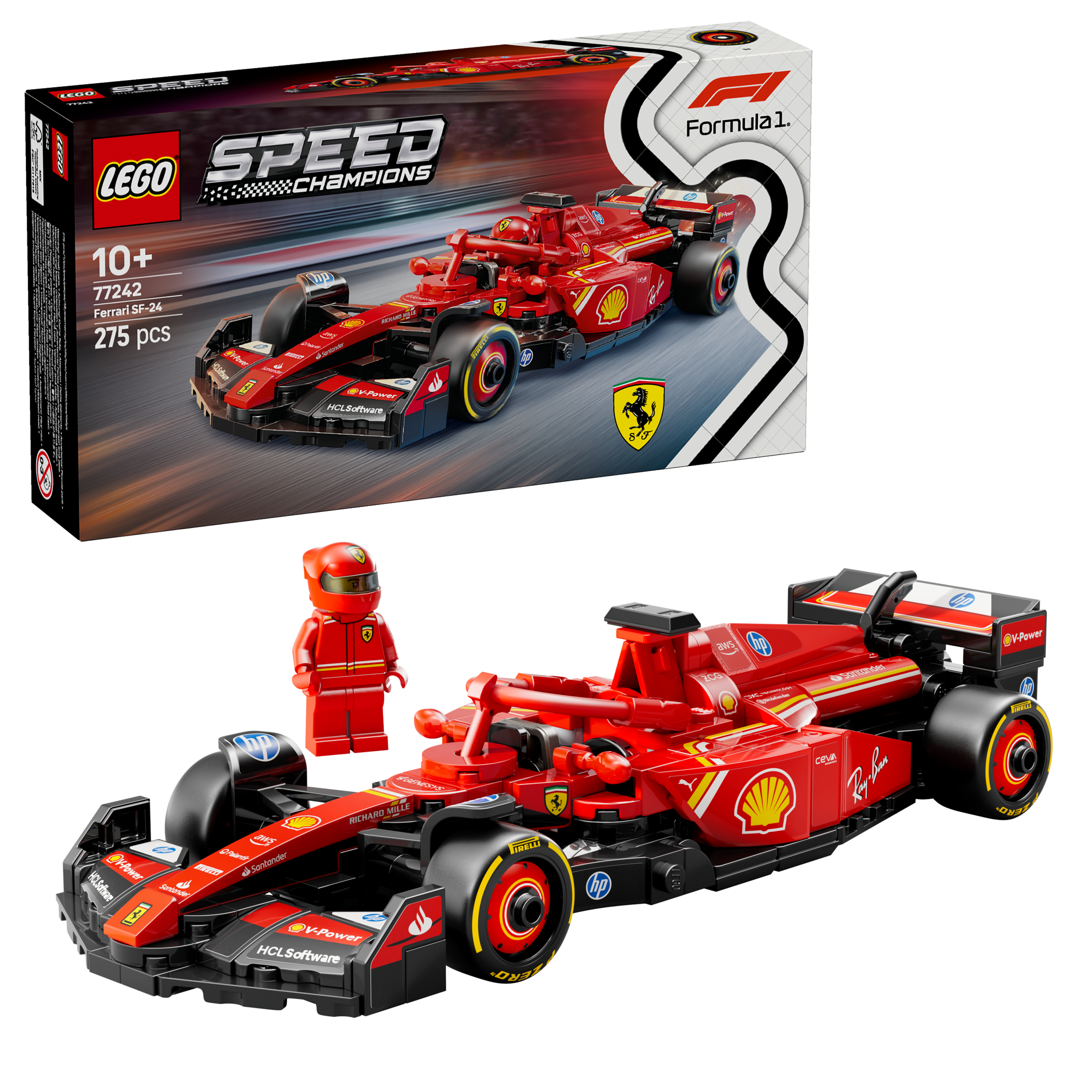 LEGO Speed Champions Ferrari SF-24 F1 racerbil 77242