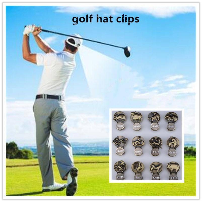 Golfkepsclip Minnesmärke Golf 12 Stjärntecken Markör Tillbehör Magnetisk Klämma