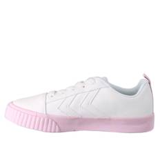 Lyserød/ hvid Base Court Classic Jr hummel sneakers - 206418-3423