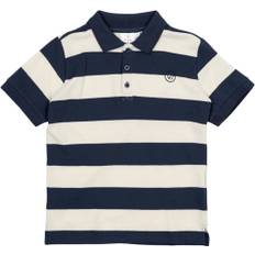 The New Tnneymar S_S Pique Tee Stl. 158-164 cm/13-14 år pojkar - Pikétröjor Från Magasin - Mood Indigo Strip (158-164 cm/13-14 år)