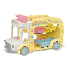 Sylvanian Families Le bus et sa cour de recreation