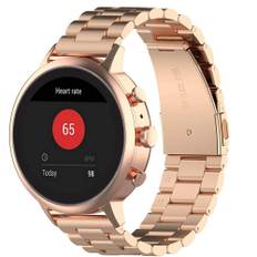 Garmin Vivoactive 4S - Urrem i rustfrit stål - Rosa guld