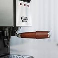 KNODOS Bottenlös filterhållare för Gaggia Pro Classic Evo espressomaskiner premium rosenträhandtag och dubbelskottskorg ingår