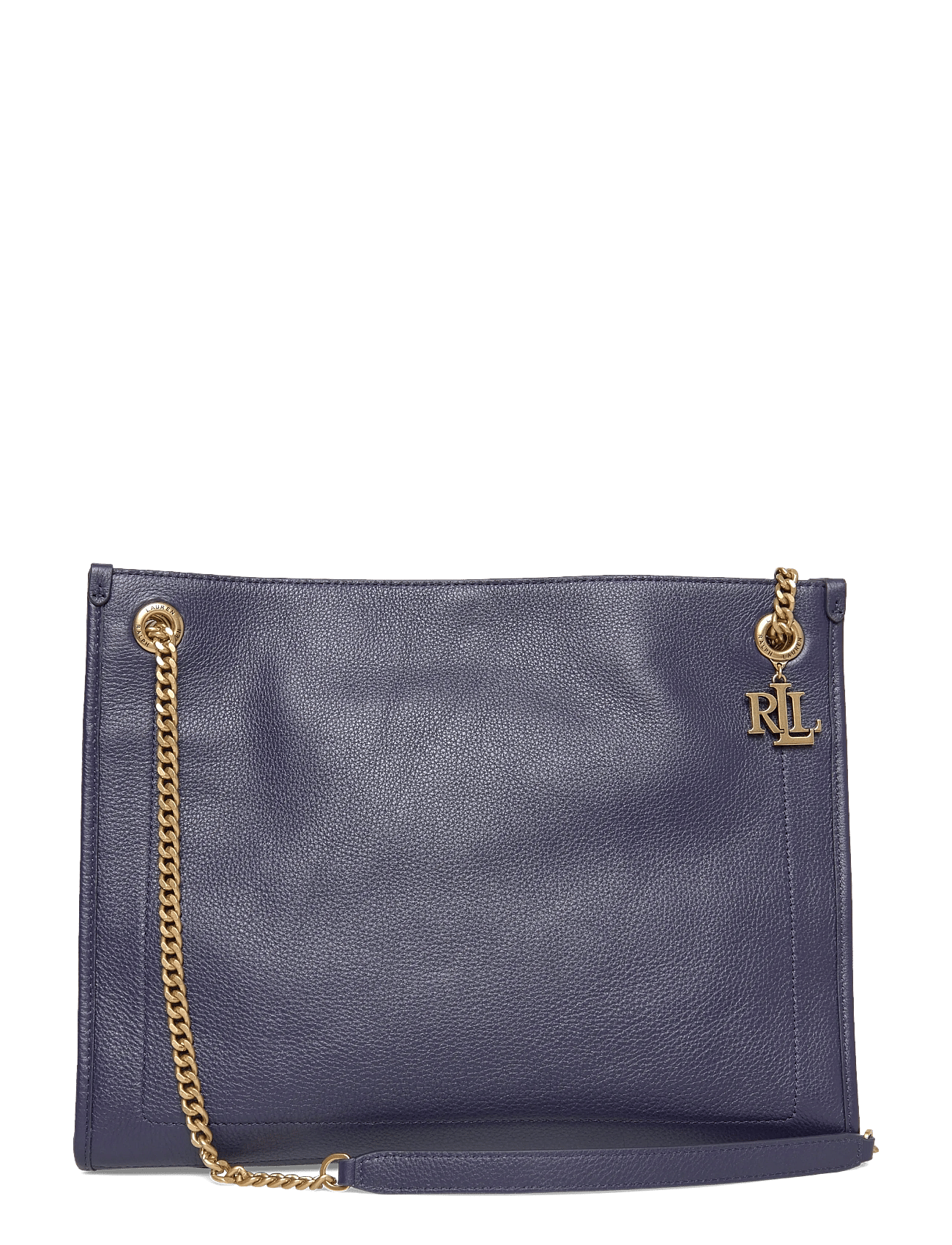 LAUREN RALPH LAUREN Pebbled Leather Large Bradley Tote Bag | Purple | One Size