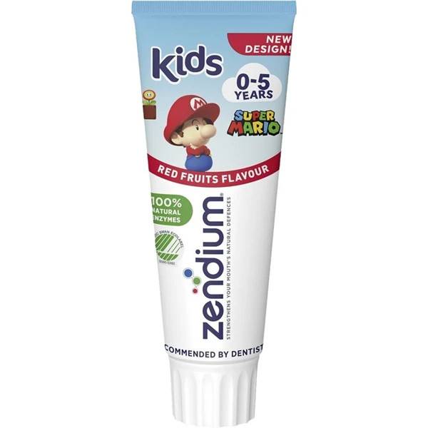 Tandpasta, Zendium Kids, 75 ml, 0-5 år, 1000 ppm 12stk/kolli