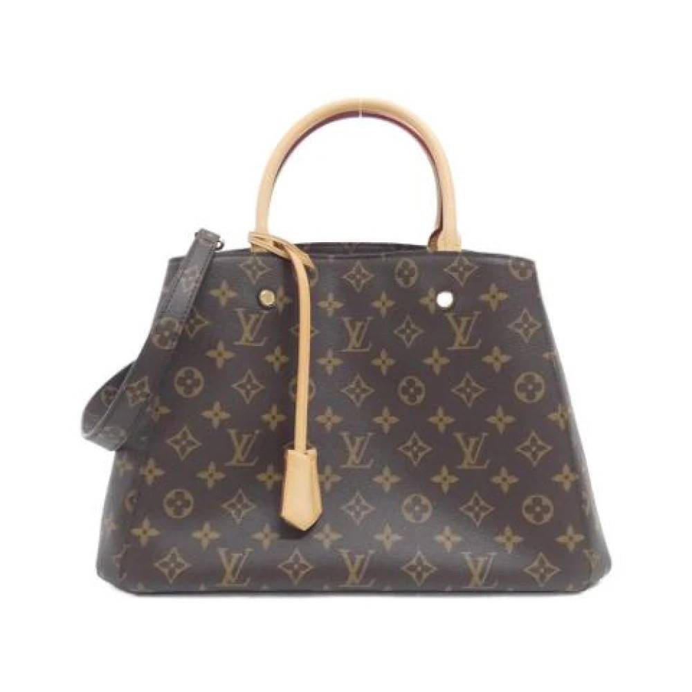 Louis Vuitton Vintage Pre-owned Canvas Håndtaske - Vintage - Dame - Brun - ONE SIZE - Uld