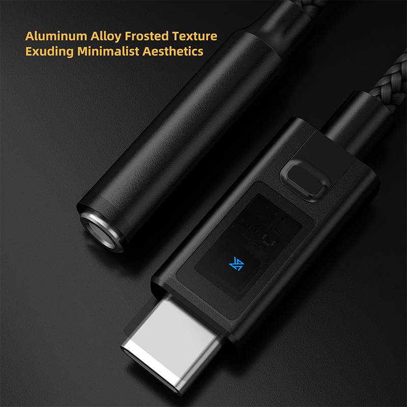 KZ AM02 Portable Digital Decode Amplifier Dedicated DAC Chip With EQ Tuning Switch Aluminum Alloy Type-c to 3.5mm DAC Amp