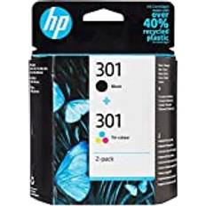 HP 301 2-pack Black/Tri-color Original Ink Cartridges bläckpatroner Svart, Cyan, Magenta, Gul Flerpack