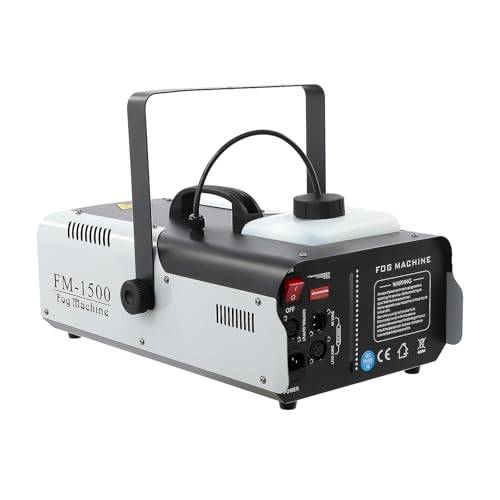 Rökmaskiner med trådlös fjärrkontroll DMX RGB 9 x 3 W LED-scener dimmaskin för Halloween, jul, bröllopsfester och scenföreställningar 1 500 W