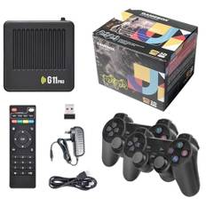 Retro Handheld Spielkonsole, 256G Plug and Play Retro Emulator Konsole Videospielspielzeug mit 60,000 Spielen, 2.4G Drahtlose Dual-Controller Handheld Spielkonsole für Fernseher