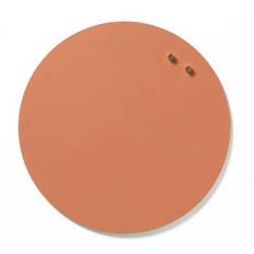 Magnetisk cirkeltavle 35 cm - Terracotta farvet fibercement