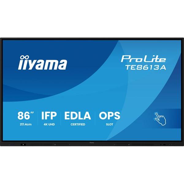 iiyama ProLite TE8613A-B2AG 85.6" 4K UHD Touch Interactive Digital Signage Display