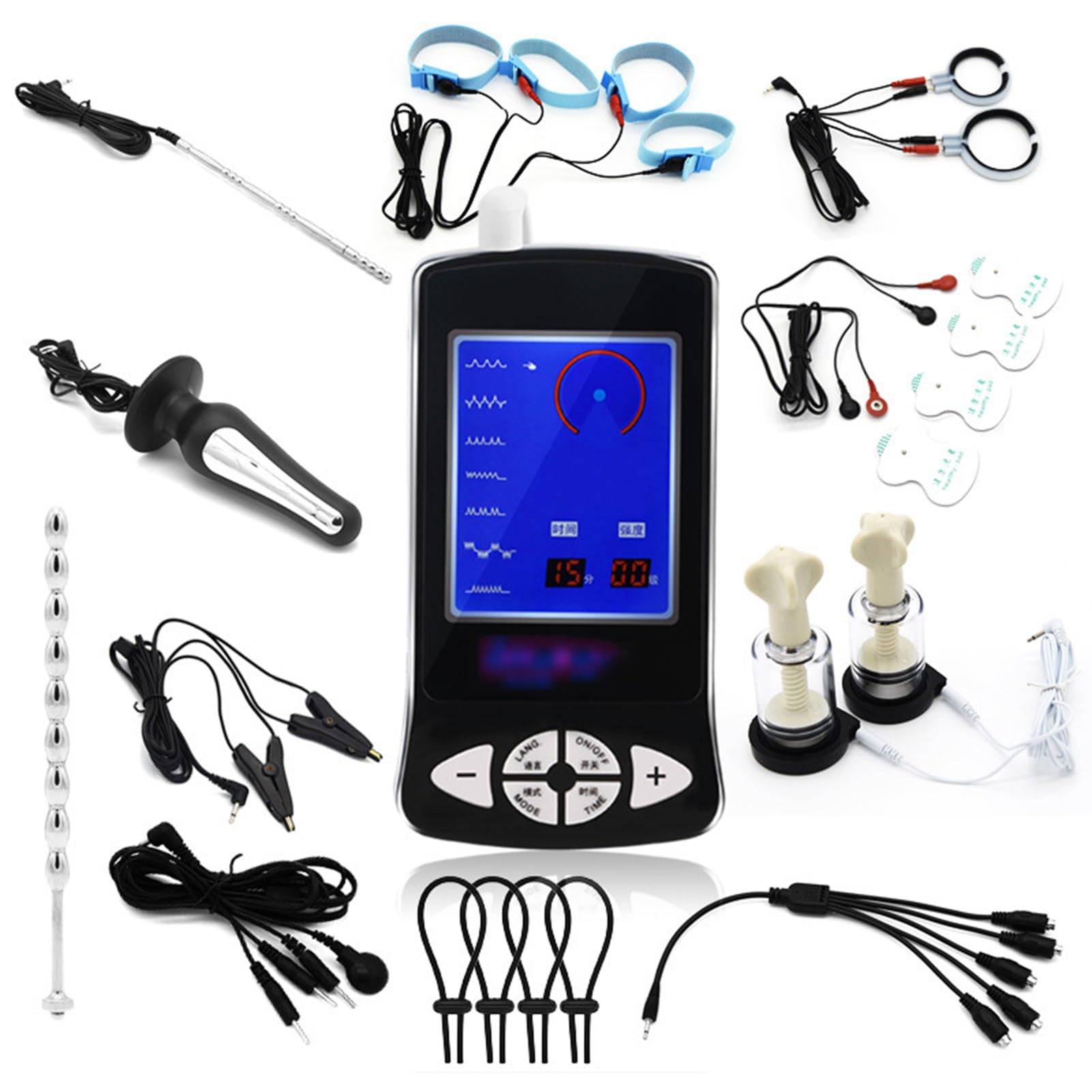 SuperLove E-Stim Premium Set 12 pieces.