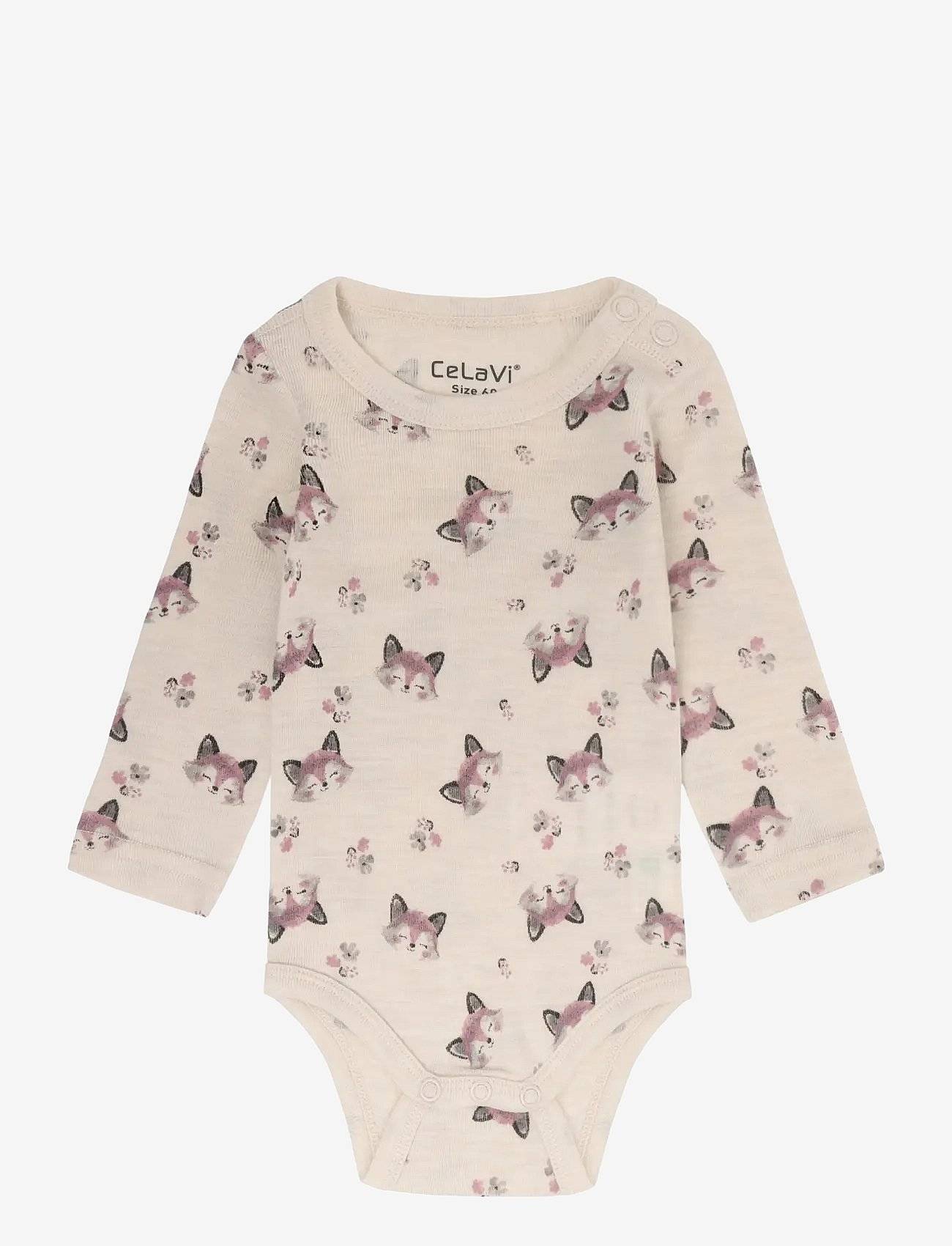 CeLaVi Body Ls - Aop - Cream - 80