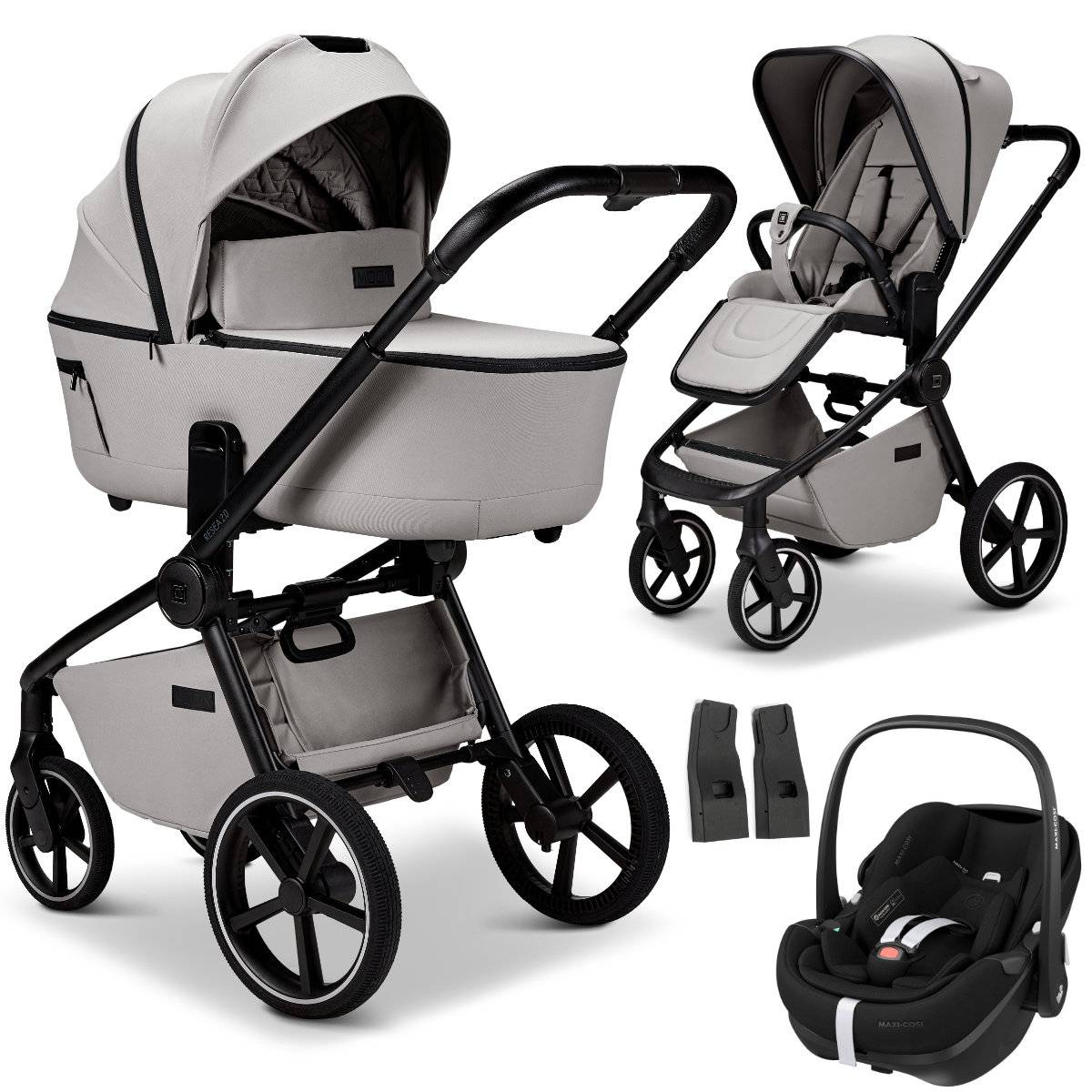 Moon ReSea 2.0 Stroller Set 3 in 1 including Maxi Cosi Pebble 360 Pro2 Car Seat 2026 - Ghost