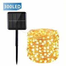 TEMU Outdoor Solar Fairy Lights, Solar Christmas Lights Outdoor Copper Wire 8 Solar String Lights Mini Solar Lights For Christmas Garden Patio Tree Party Yard Wedding Decorations