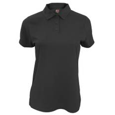 Fruit Of The Loom Womens/Ladies Moisture Wicking Lady-Fit Performance Polo Shirt - XS / Black